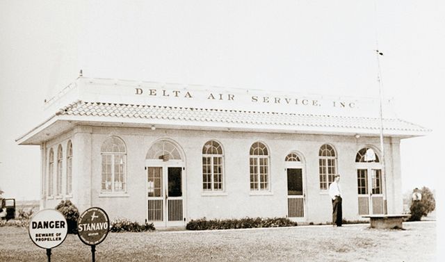 Biuro Delta Air Lines - jednej z pierwszych linii lotniczych, 1929 r.