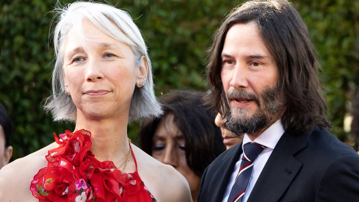 Keanu Reeves z partnerką