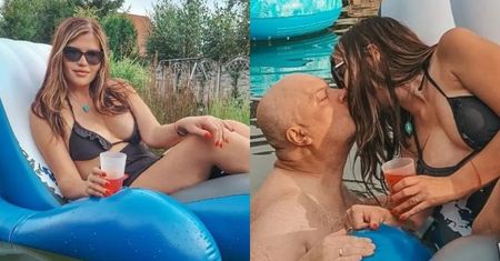 Krzysztof Skiba MIGDALI SIĘ w wodzie z młodszą o 26 lat żoną. Słodko razem wyglądają? (FOTO)