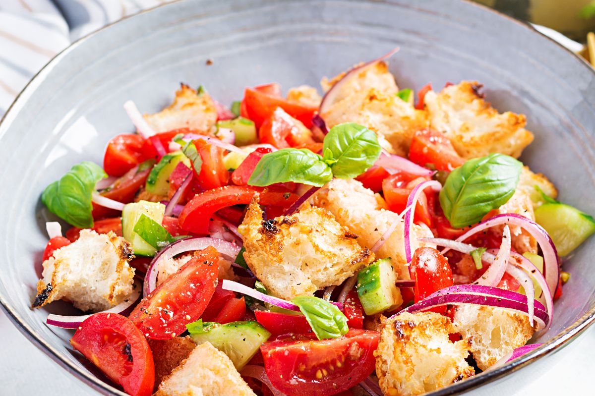 Panzanella is a delicacy from Tuscany.