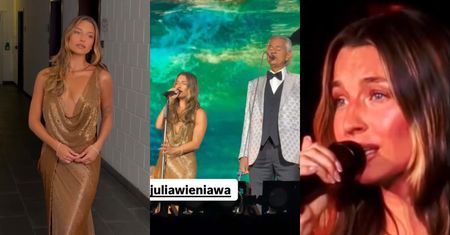 Julia Wieniawa dała czadu u boku Andrei Bocellego w Gdańsku. Miłośnicy jej talentu liczą, że tym występem "ZAMKNIE TYPOM MORDY" (WIDEO)