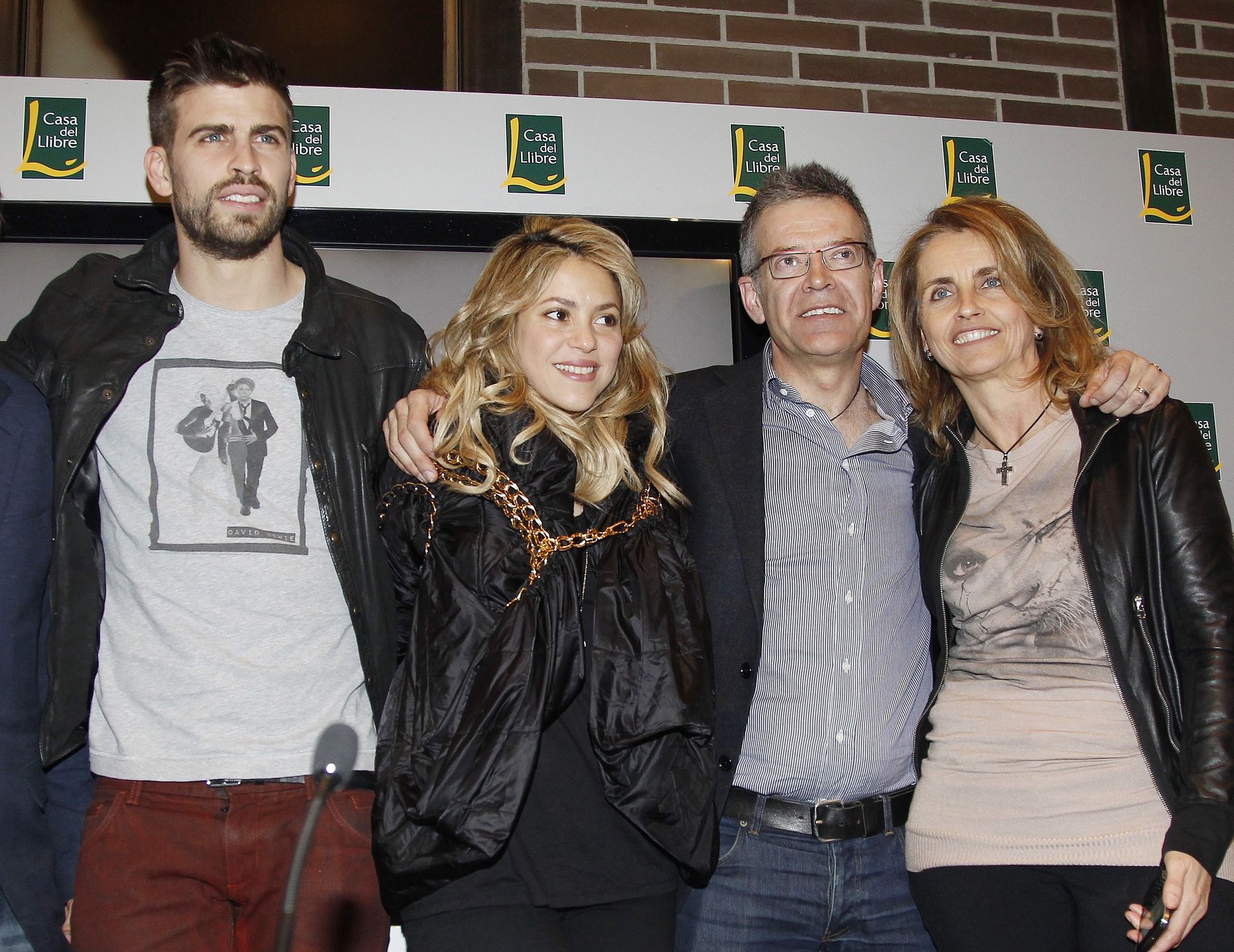 Shakira z rodzicami Gerarda Pique