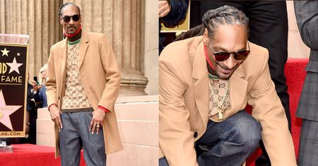 Szczęśliwy Snoop Dogg odsłania swoją gwiazdę w Alei Sławy