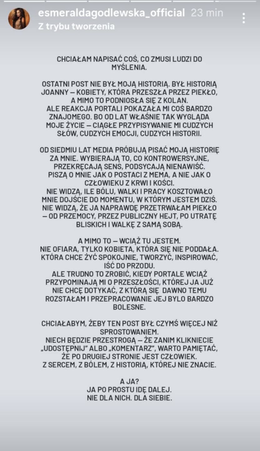 Esmeralda Godlewska OKŁAMAŁA internautów?