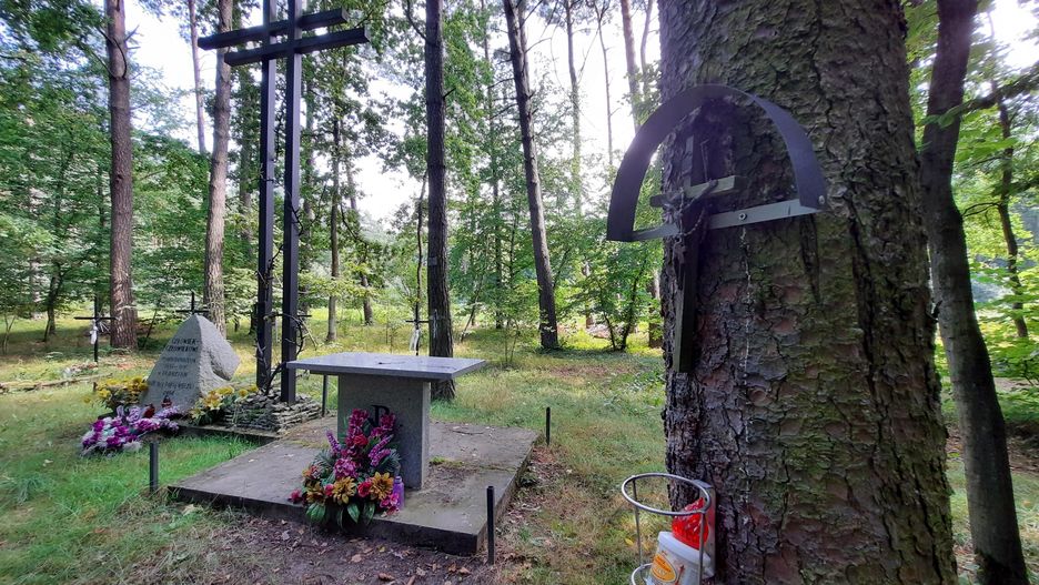 "O Dębrzynie z jakiegoś powodu pamiętano. Ktoś zaczął malować białe krzyże na drzewach"