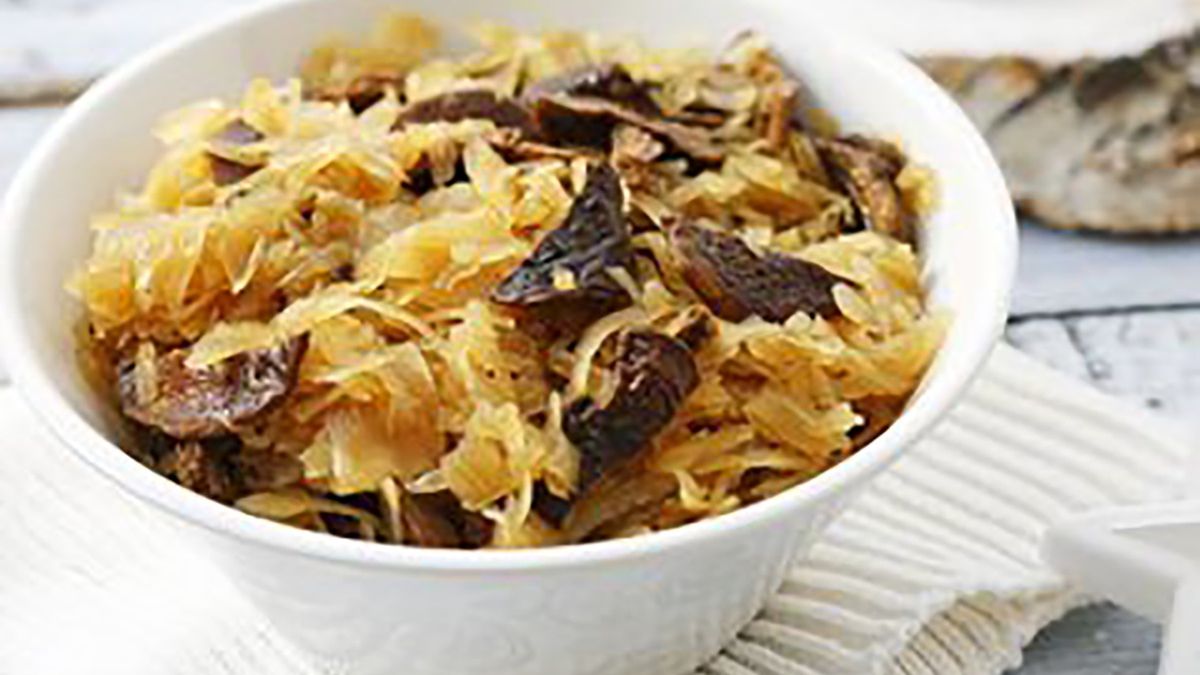 Przepis na kapustę z grzybami. Ulubione danie świąteczne Lewandowskiego