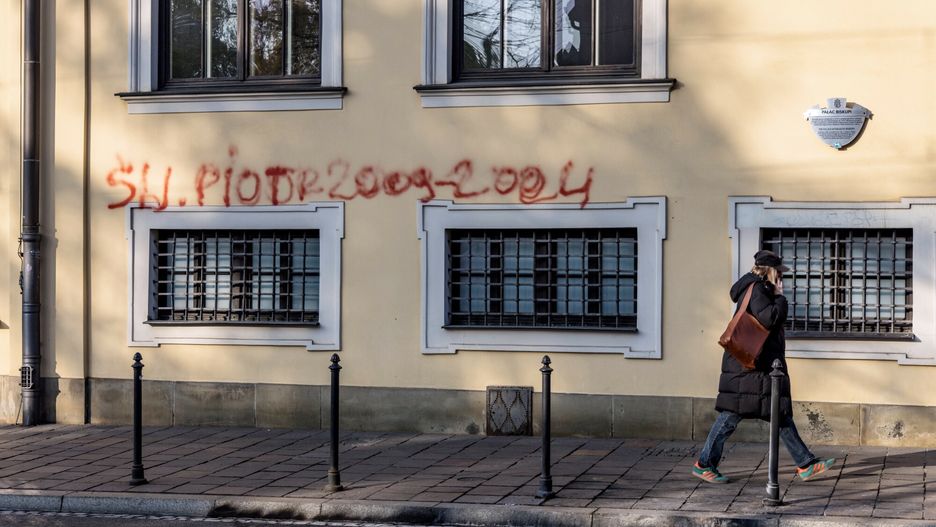 Napis zostawiony przez 47-latka