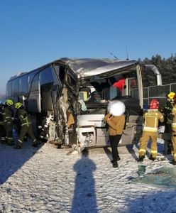 Zderzenie dwóch autobusów na drodze S17. Jeden z nich wiózł grupę dzieci