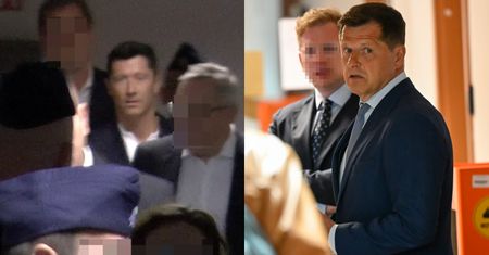 Robert Lewandowski i Cezary Kucharski spotkali się w sądzie. Piłkarz był ponoć w "dobrym humorze"