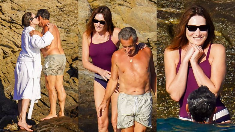 68-letni Nicolas Sarkozy i 13 lat młodsza Carla Bruni na romantycznych wakacjach we dwoje. Wciąż między nimi ISKRZY (ZDJĘCIA)