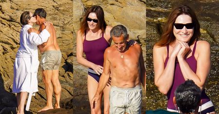 68-letni Nicolas Sarkozy i 13 lat młodsza Carla Bruni na romantycznych wakacjach we dwoje. Wciąż między nimi ISKRZY (ZDJĘCIA)