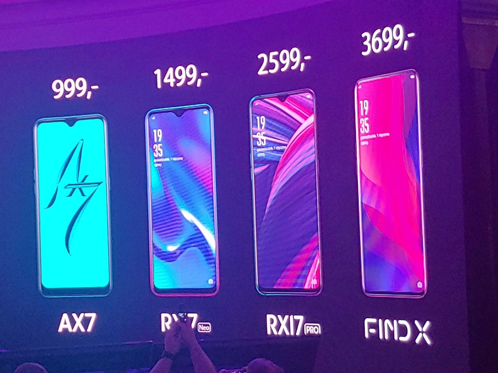 cennik dostępnych modeli