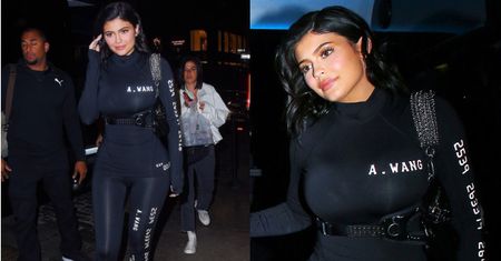 Kylie Jenner chwali się płaskim brzuchem i wielkim biustem TRZY MIESIĄCE PO PORODZIE (ZDJĘCIA)