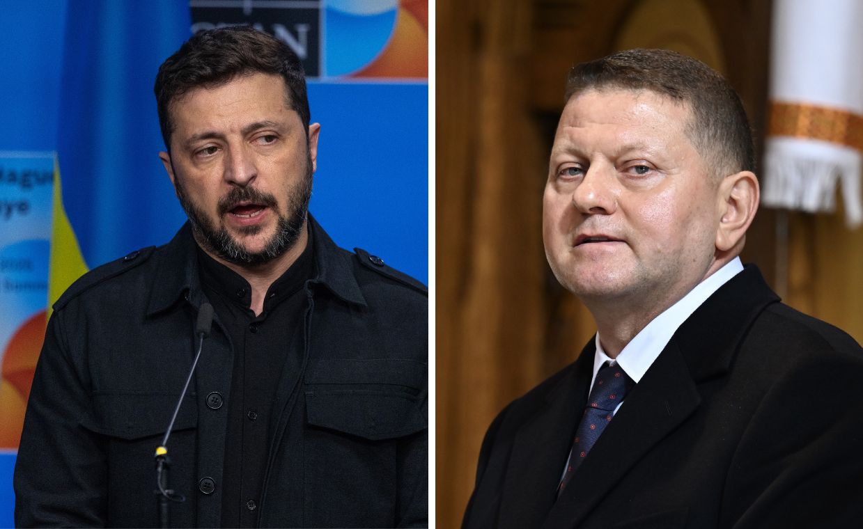 Sondaż zaufania na Ukrainie. Zełenski daleko za Załużnym