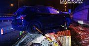 Warszawa: Wypadek na S2. Kierowca i pasażer uciekli z miejsca zdarzenia