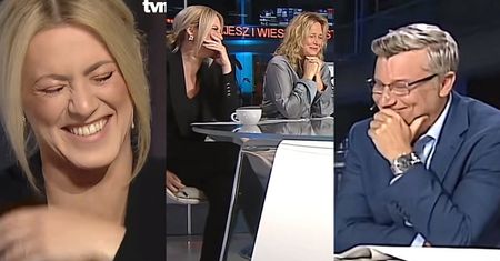 Dziennikarka TVN24 dostała ATAKU ŚMIECHU na antenie. Pozostali współprowadzący też nie mogli się opanować (WIDEO)