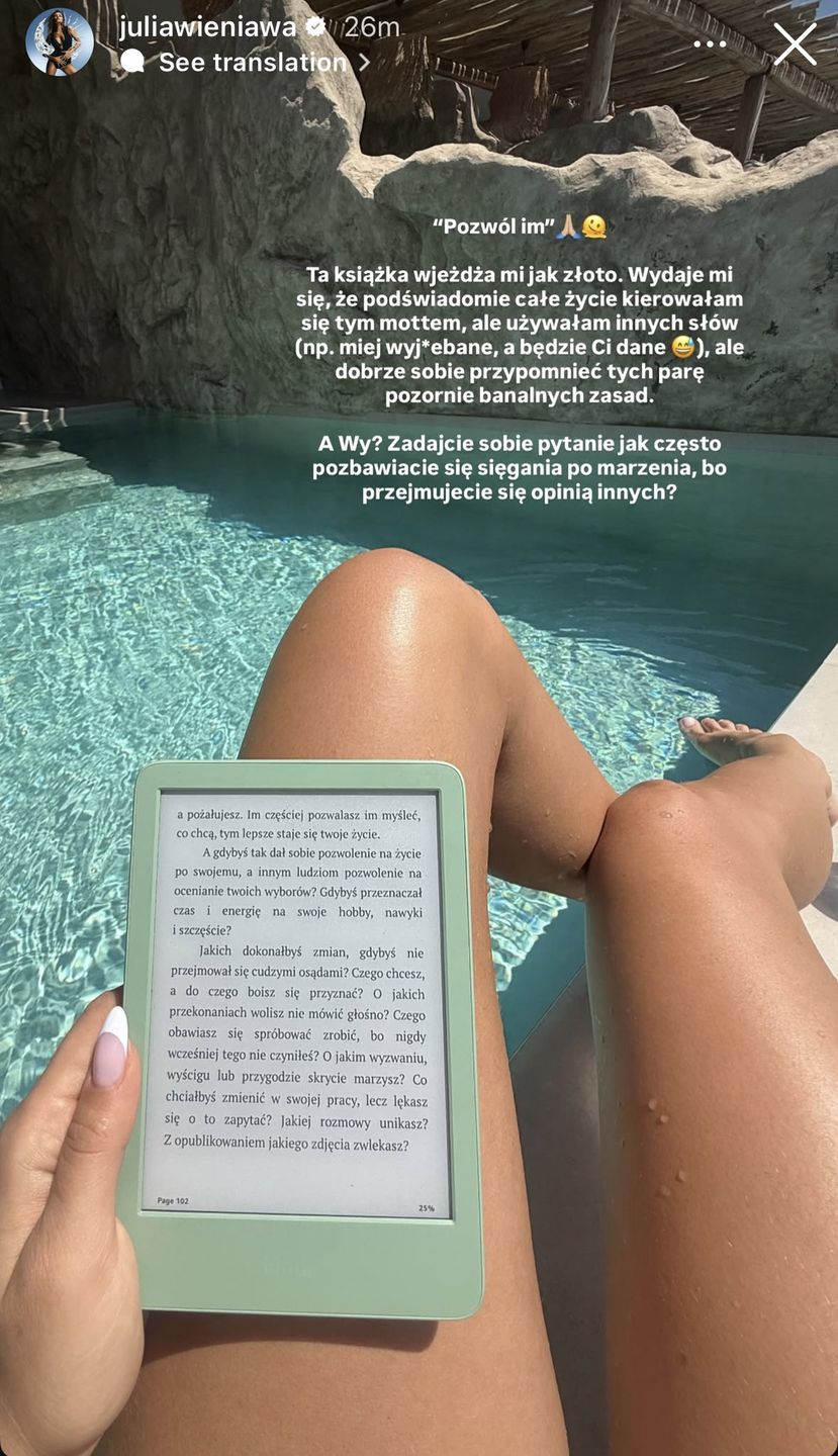 Julia Wieniawa na Mykonos