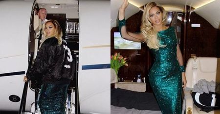 Beyonce w prywatnym samolocie!