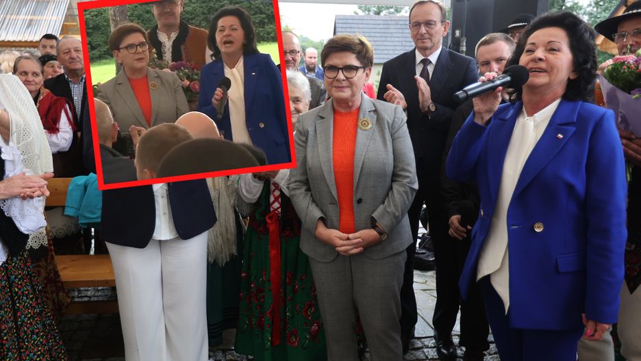 Beata Szydło i Anna Paluch na spotkaniu z mieszkańcami Poronina