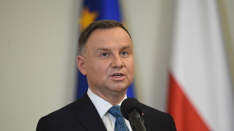 Prezydent podpisa? ustaw? dot. III Igrzysk Europejskich w 202317.12.2021 Warszawa Uroczystosc podpisania przez Prezydenta RP ustawy o wsparciu przygotowania III Igrzysk Europejskich w 2023 roku  fot. Zbyszek Kaczmarek/REPORTER
n/z: Andrzej DudaZbyszek Kaczmarek/REPORTER