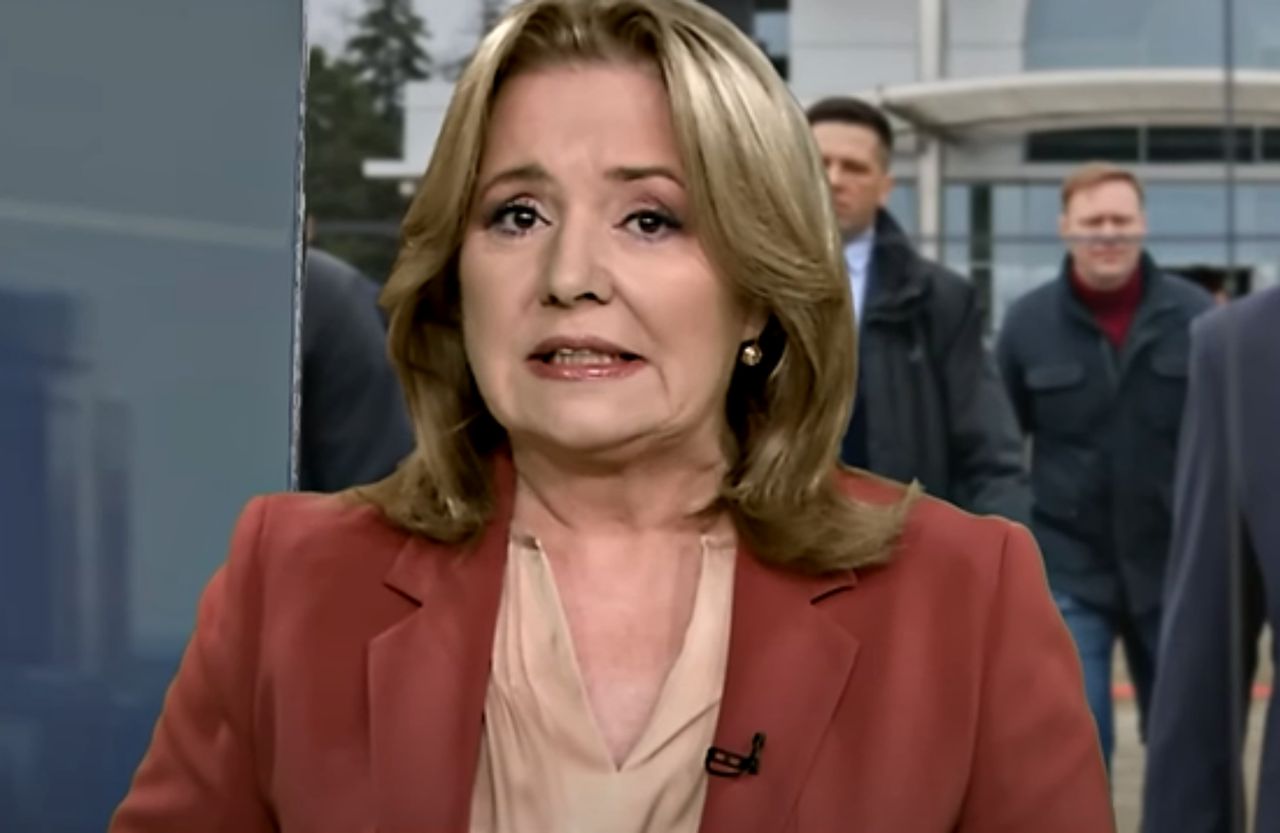 Danuta Holecka w programie informacyjnym "Dzisiaj"