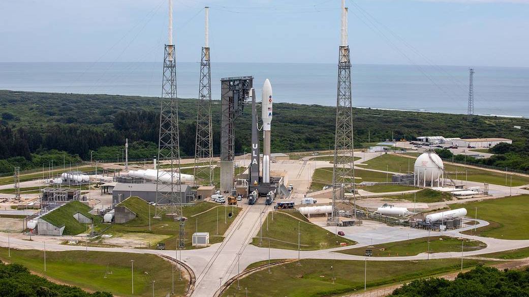 Zdjęcie zrobione tuż przed startem misji Mars 2020