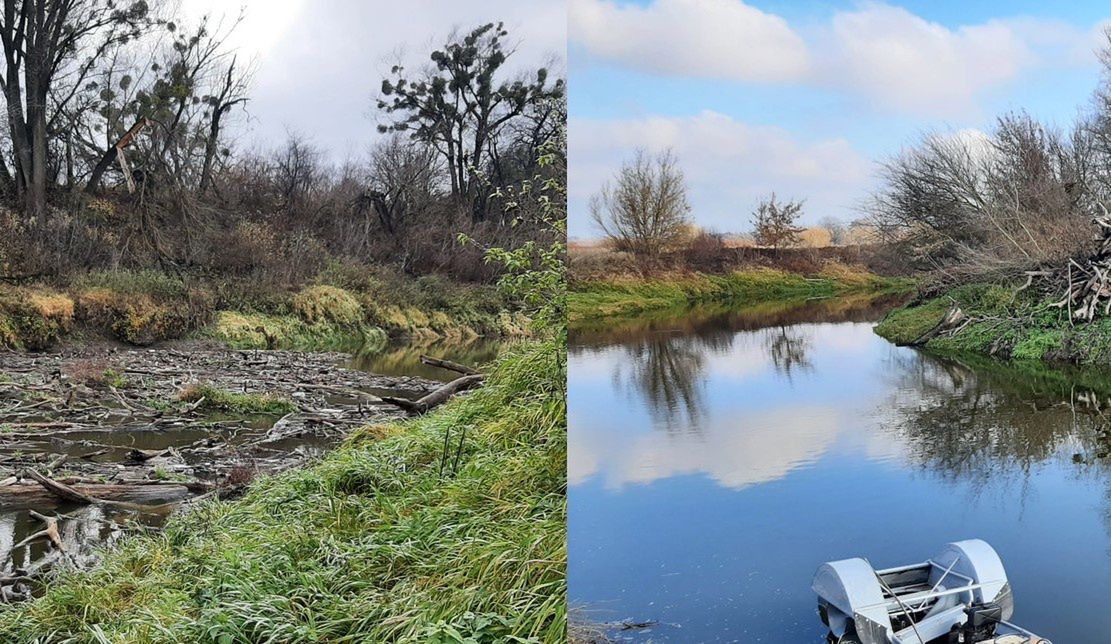 Likwidacja zatorów na rzece Bug. Wody Polskie usprawniają przepływ wody