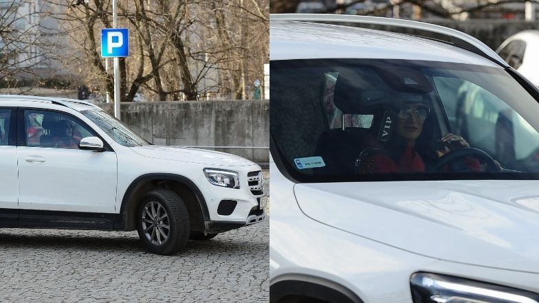 Justyna Steczkowska opuszcza studio TVP w pstrokatej stylizacji