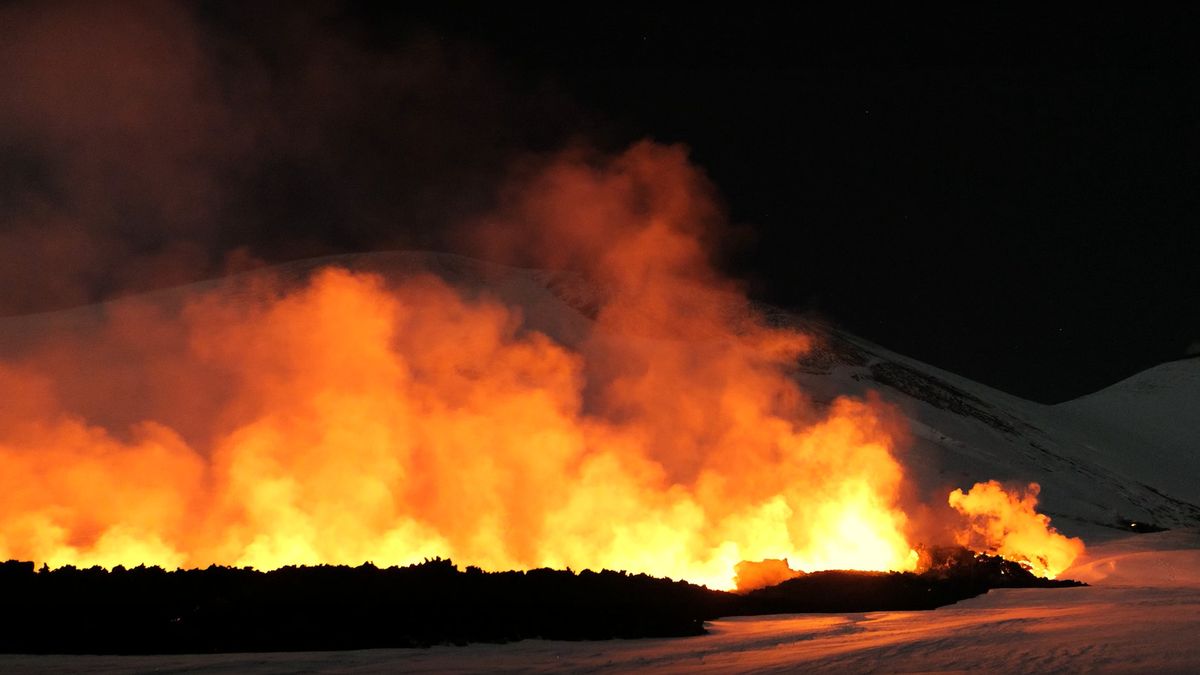 Erupcja Etny 9 lutego 2025 r.