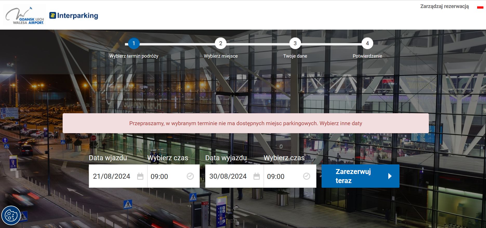 Rezerwacje na oficjalnych parkingach trzeba robić ze znacznym wyprzedzeniem