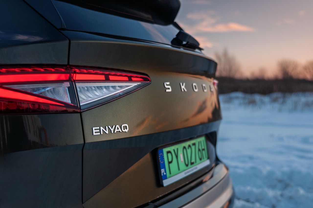 Skoda Enyaq 85 (2025) zimą