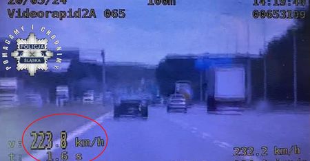 Pędził porsche 223 km/h. Odmówił przyjęcia mandatu