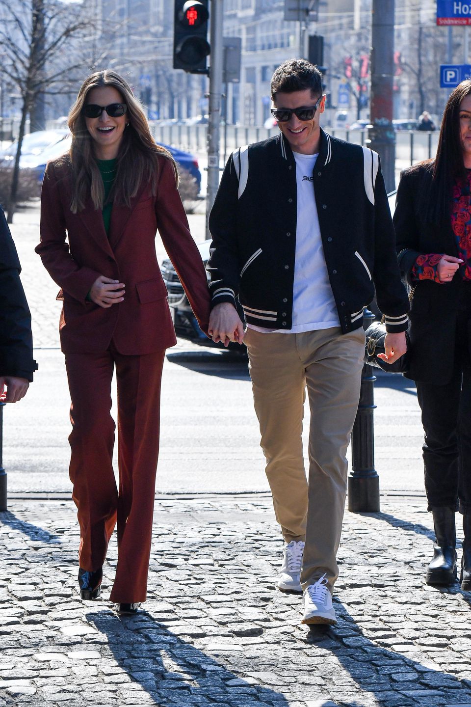 Anna i Robert Lewandowscy idą do studia "Dzień Dobry TVN"