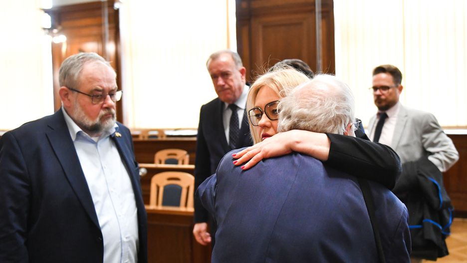 Wdowa po prezydencie Pawle Adamowiczu i jego brat Piotr byli na sali rozpraw.