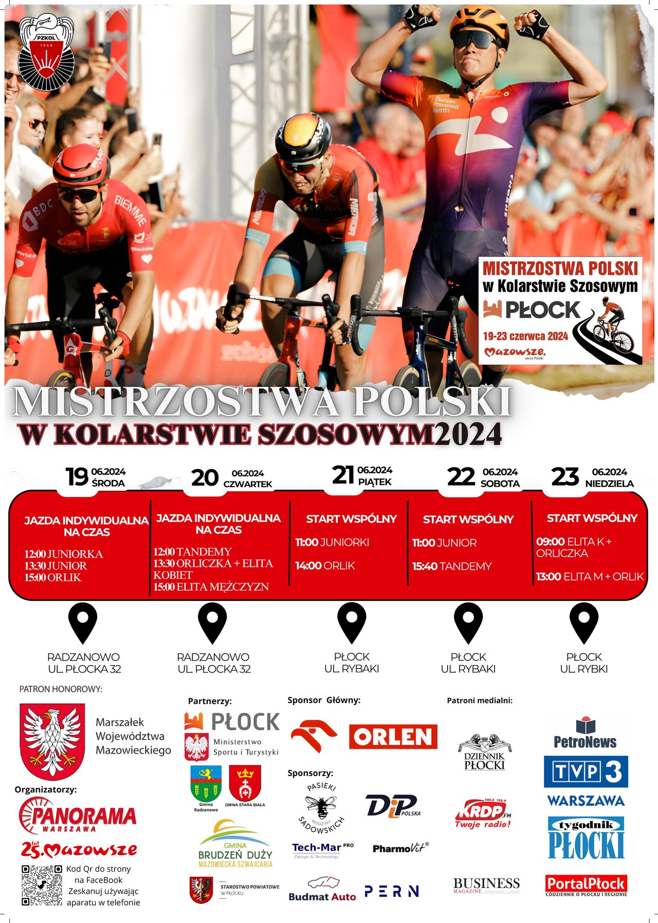 Mistrzostwa Polski w Kolarstwie Szosowym zaczynają się już jutro i to w naszym mieście!