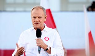 Zaczęła z tłumu krzyczeć na Tuska. Błyskawicznie zareagował