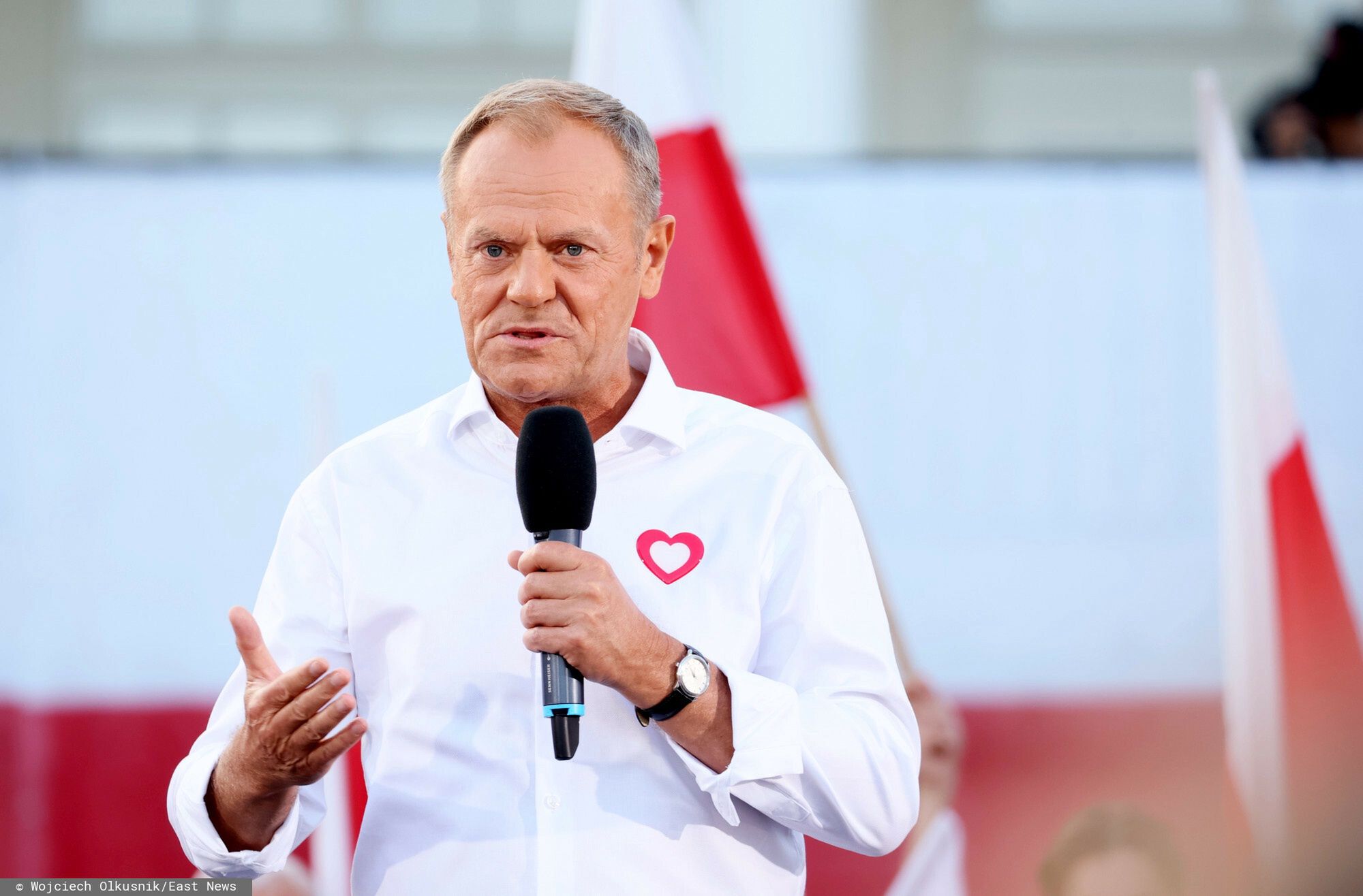 Wiec Tuska i Trzaskowskiego w Otwocku
Fot. Wojciech Olkusnik/East News, Otwock, 25.09.2023. Wiec z udzialem przewodniczacego PO Donalda Tuska i wiceprzewodniczacego PO Rafala Trzaskowskiego w Parku Miejskim w Otwocku.
Wojciech Olkusnik