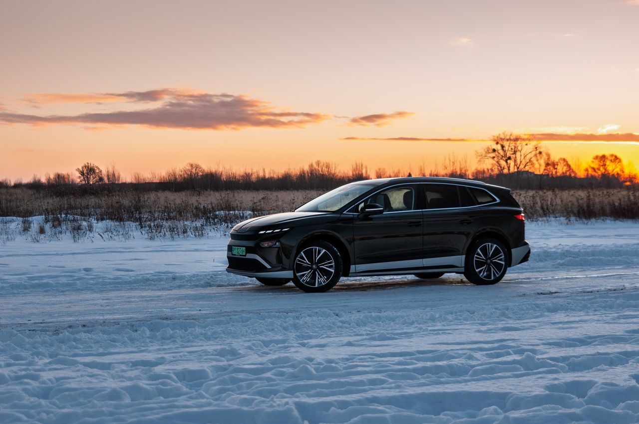 Skoda Enyaq 85 (2025) zimą