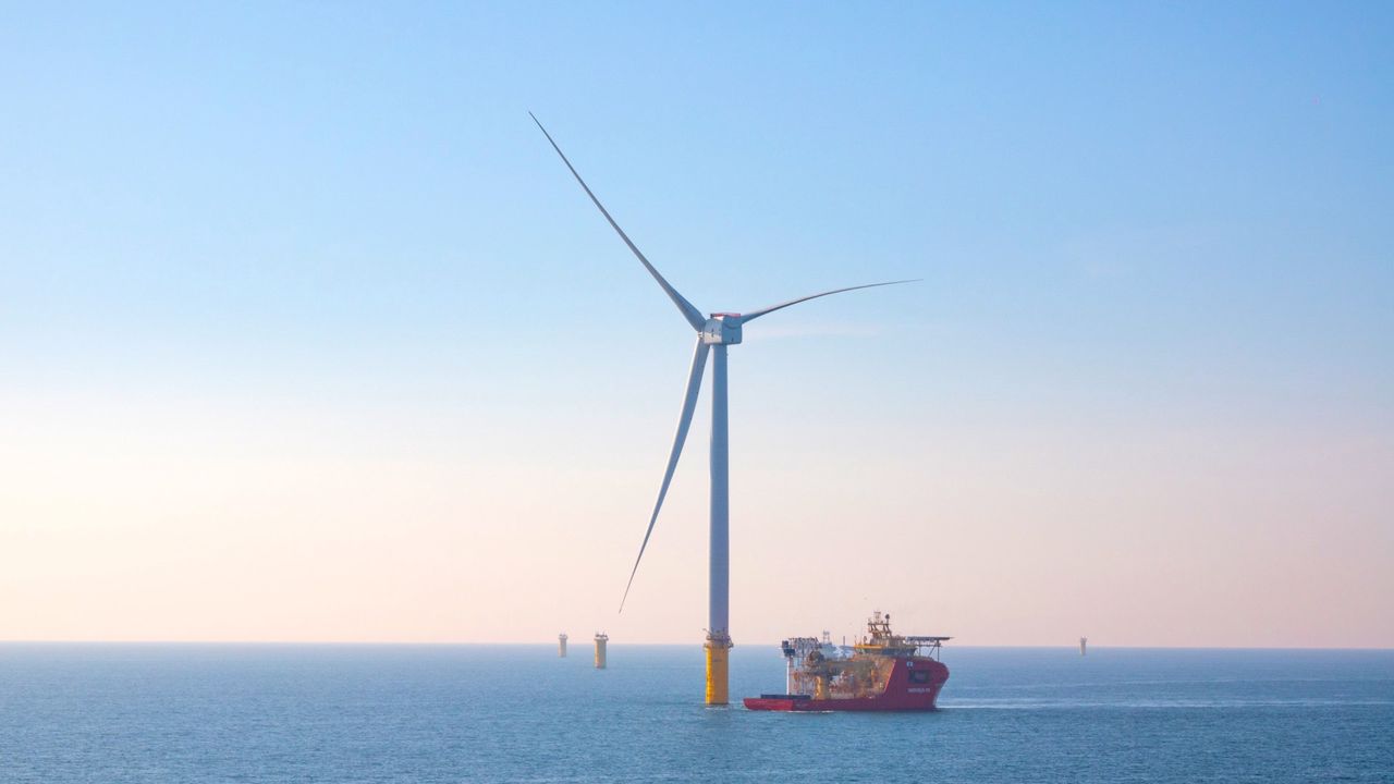 One rotation means power for two days. The largest offshore wind farm