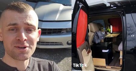 Wypowiedział umowę najmu. Tak odpicował auto, że teraz ma w nim dom