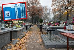 Granat w toi-toiu przy cmentarzu. Policyjni kontrterroryści na miejscu