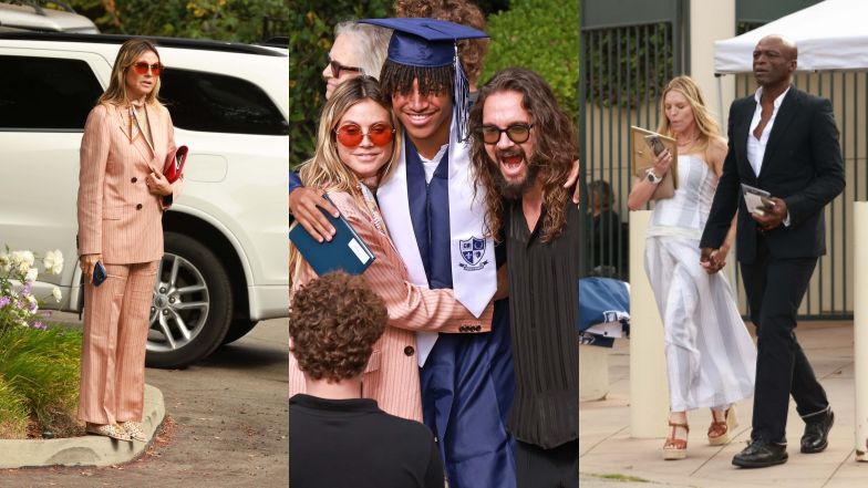 Heidi Klum and Seal reunite for son's high school graduation ceremony