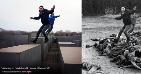 Yolocaust to selfie na szczątkach ofiar holocaustu. Mocna seria zdjęć obnażająca brak szacunku dla ludzkiej tragedii