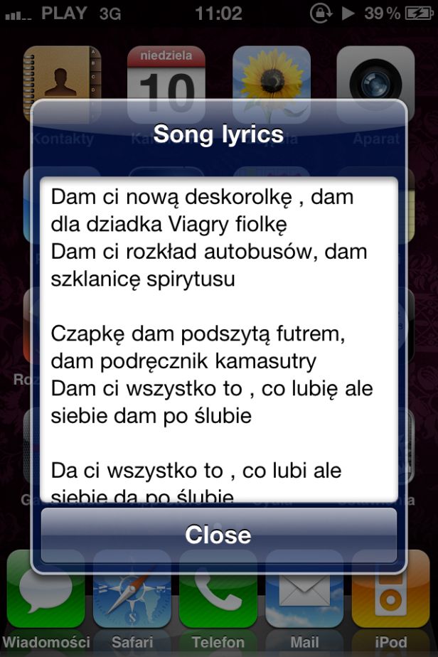 PlayingLyrics, czyli wyświetlanie tekstu piosenki w dowolnym czasie na iOS