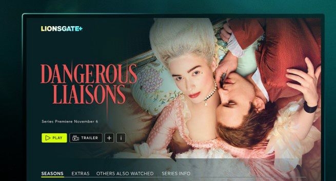 Serwis Lionsgate+ na telewizorach marki Samsung