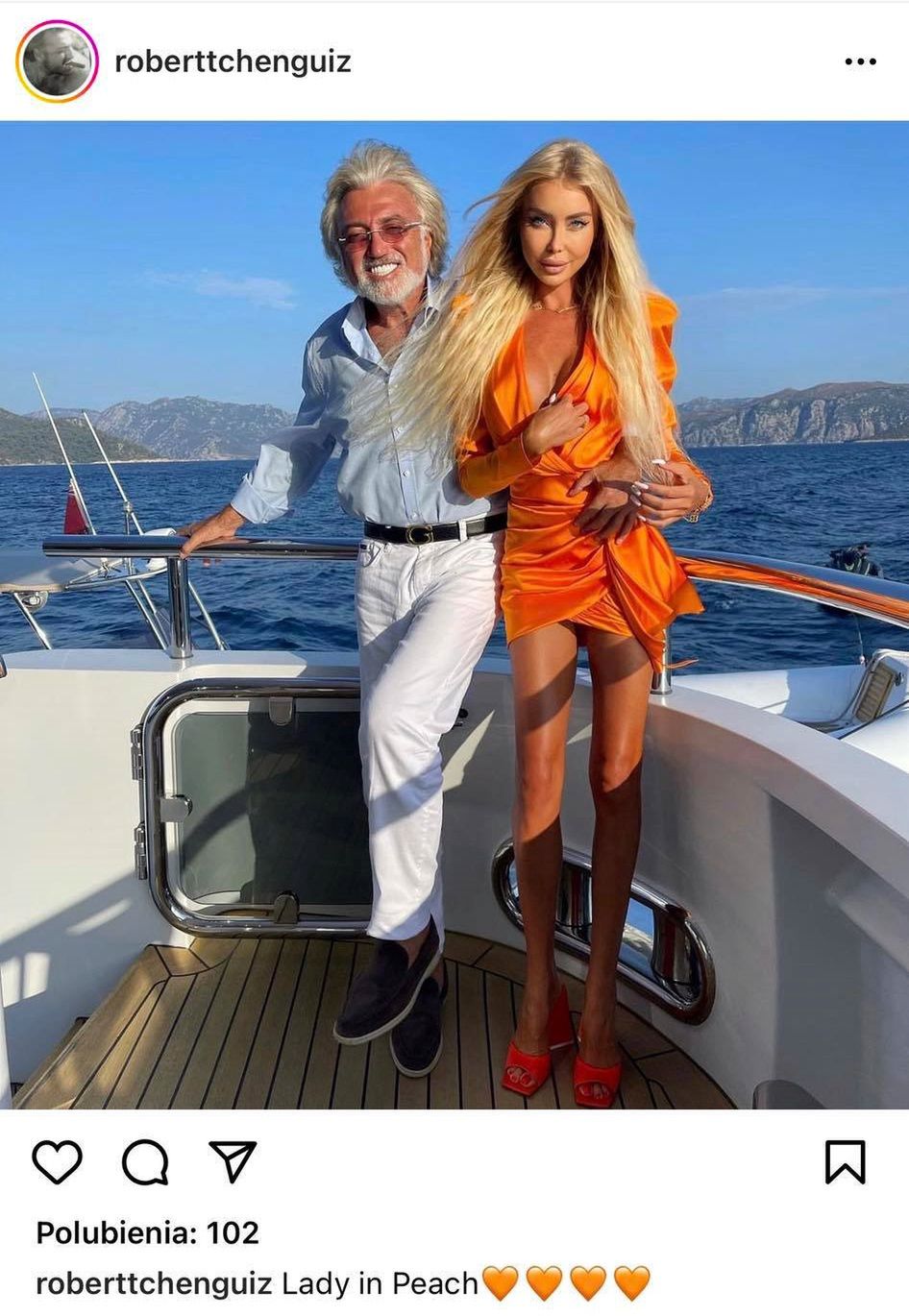 Robert Tchenguiz chwali się zdjęciami z Julią Dybowską