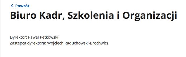 Wojciech Raduchowski-Brochwicz pracuje od marca w MSWiA