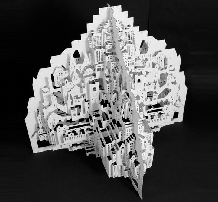 Niesamowite obiekty architektoniczne wykonane z pojedynczej kartki papieru 27