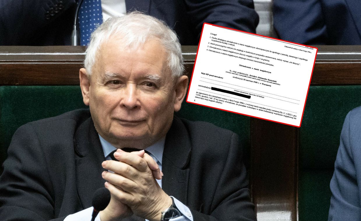 Oświadczenie ujawnione. Taki majątek ma Kaczyński