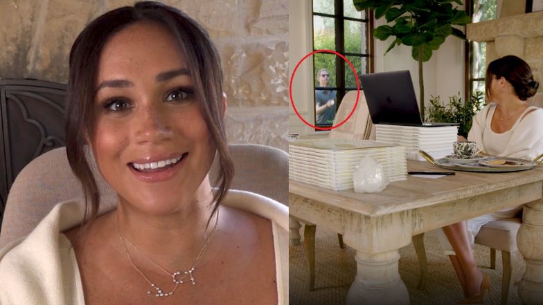 Urodzinowa Meghan Markle motywuje (?) kobiety w szpilkach za 2,5 tysiąca złotych z ŻONGLUJĄCYM Harrym w tle